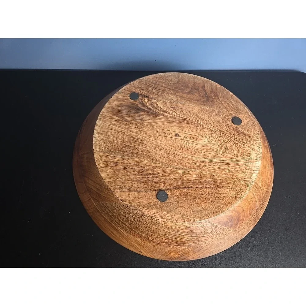 Scott Living Wooden Bowl Chip & Dip (‎ No Dip Bowl)